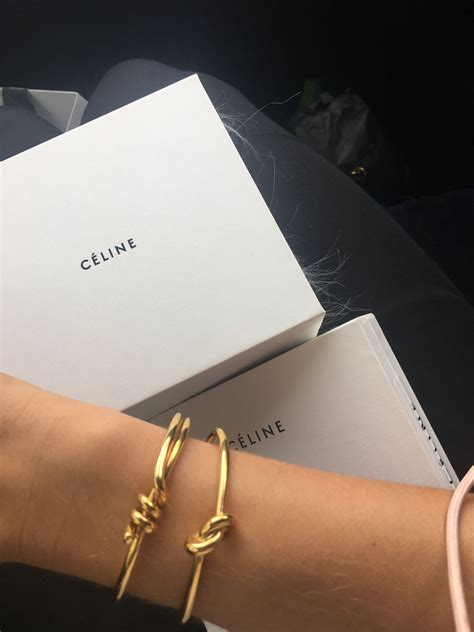 celine thin knot bracelet silver|celine knot bracelet gold.